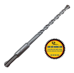 Mũi khoan bê tông tường 2 cạnh dài 6 - 16mm x 160mm, Mũi khoan bê tông 2 chấu Soyi phủ titanium chịu lực tốt