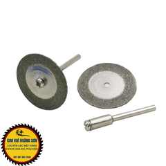 Bộ 10 Lưỡi Cắt Mini Đa Năng Đường Kính 30-60mm Kèm 2 Trục Gắn Máy - Chuyên Cắt Ngọc,Đá,Thủy Tinh,Gỗ,Nhựa,...