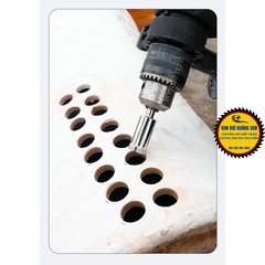 Mũi khoan kính gạch men cao cấp khoan đá cứng đường kính từ 28mm - 60mm, đầu mũi phủ kim cương dày khoan sắc bén
