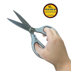 Kéo cắt đa năng size 8" chất liệu thép không rỉ sắc bén, cán cầm bằng kim loại phun sơn chắc chắn