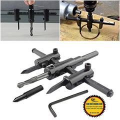 Mũi khoét lỗ tròn thạch cao LE GONG, khoan khoét gỗ điều chỉnh đầu 40-200mm hợp kim cao cấp đa năng