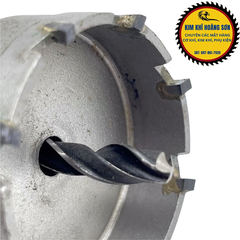 Mũi khoan khoét sắt lỗ tròn đầu hợp kim TCT vỏ trắng đường kính từ 36mm - 100mm chịu nhiệt tốt