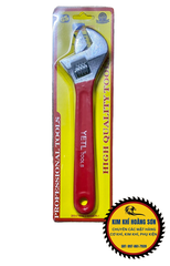 Mỏ lết cán bọc cao su YETI size 8'' 10'' 12'' chất liệu hợp kim mạ crom độ cứng cao, chống rỉ sét, độ bền cực đại