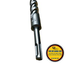 Mũi khoan bê tông tường 4 cạnh dài 6 - 22mm x 210mm, Mũi khoan bê tông 4 chấu ZJMLY phủ titanium chịu lực tốt
