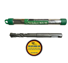 Mũi khoan bê tông 2 cạnh 6-12mm dài 110mm, Khoan tường Nicholson chuôi gài phủ Titanium chịu lực tốt