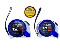 Thước mét, thước cuộn, thước rút YUETE kích thước 10mx25mm có chế độ tự hãm Autolock, hợp kim thép dẻo chắc chắn