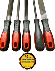 Bộ dũa 5 cây 200mm/8" LAND nhiều hình dạng có tay cầm nhựa chắc chắn hạn chế trơn trượt, đảm bảo an toàn, độ bền cao