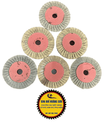 Combo 10 đĩa nhám xếp đường kính 100x16mm độ nhám 80-320 phù hợp đánh bóng thép gang chịu nhiệt tốt