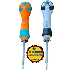 Tô vít mini cán cao su đường kính thân mũi 4mm đảo chiều 2 - 4 chấu, có lẫy điều chỉnh độ dài ngắn