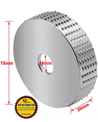 Đĩa mài gỗ đa năng, Lưỡi chà nhám gỗ dùng cho máy mài cầm tay lỗ trục 16mm chất liệu hợp kim cao cấp