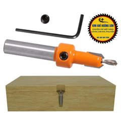 Mũi khoan mồi âm vít gỗ 2 tầng 3-4mm chất liệu thép cứng cao cấp, Mũi khoét âm hợp kim loạt tốt