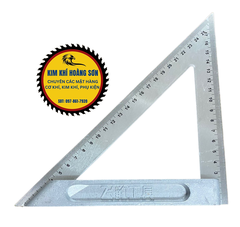 Thước ke góc vuông nhôm đúc 150mm - 200mm, Thước eke tam giác đo góc đa năng 45 độ FEIBAO độ cứng cao dày 4mm