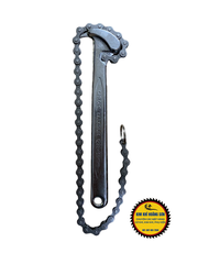 Cờ lê xích thép trắng , mỏ lết dây xích răng cưa siêu cứng 9'' FEIBAO mở nắp lọc dầu nhớt, vam tháo cốc lọc dầu