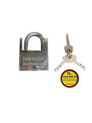 Ổ khóa cửa treo chống cắt Materys size 50mm - 60mm giá rẻ chống trộm, chống đập hiệu quả kèm 3 chìa