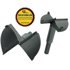 Mũi khoan khoét gỗ lỗ tròn vỏ đỏ Φ36 - Φ100mm chịu nhiệt tốt, hợp kim thép cao cấp chịu mài mòn tốt