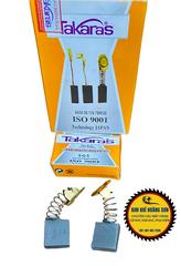 Chổi than carbon Takaras cao cấp thay thế các loại máy hộp 2 chiếc, các mã cho các loại máy khoan, máy cắt, máy mài