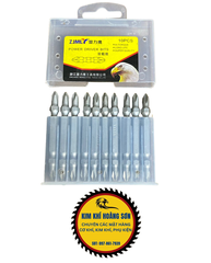 Mũi vít, Vỉ 10 đầu bắn vít vặn bake 6mm từ tính PH1, PH2 dài 65mm dùng cho máy vặn vít, máy khoan
