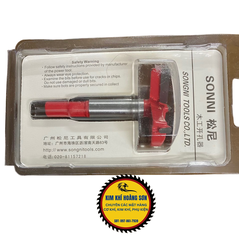 Mũi khoan khoét gỗ lỗ tròn hợp kim SONNI đường kính 42mm - 100mm, hàng ép vỉ chuôi lục giác cao cấp