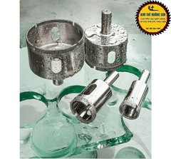 Mũi khoan kính gạch men cao cấp khoan đá cứng đường kính từ 4mm - 25mm, đầu mũi phủ kim cương dày khoan sắc bén