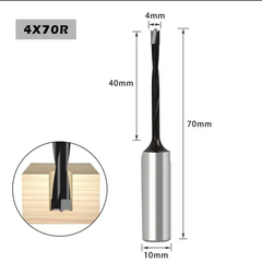 Mũi khoan gỗ TCT, Khoan dàn Tideway liên kết bản lề chốt gỗ ốc cam CNC Đen-R, Đỏ-L hợp kim cao cấp