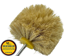 Chổi tre đánh bóng sản phẩm gỗ, đá, làm mịn bề mặt, sợi tre cao cấp siêu bền, có cán lắp máy khoan cầm tay