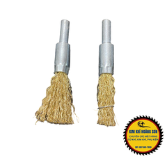 Chổi đánh rỉ sắt rỉ sét inox dạng bút chuôi 6mm lắp máy khoan cầm tay