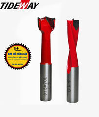 Mũi khoan gỗ TCT, Khoan dàn Tideway liên kết bản lề chốt gỗ ốc cam CNC Đen-R, Đỏ-L hợp kim cao cấp
