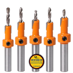 Mũi khoan mồi âm vít gỗ 2 tầng 3-4mm chất liệu thép cứng cao cấp, Mũi khoét âm hợp kim loạt tốt