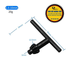 Khóa mở đầu kẹp măng ranh, Tay khóa mở đầu máy khoan 10mm - 13mm - 16mm, Cần trái khế khóa mở đầu kẹp chuyên dụng