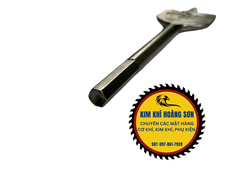 Mũi khoan gỗ đuôi cá chuôi lục giác 6.35mm, Mũi khoét gỗ có đầu định tâm dài 150mm hợp kim siêu bền