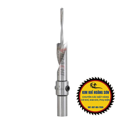 Mũi khoan gỗ 2 tầng có đầu nhọn định tâm chiều dài 70/100mm lắp máy khoan đầu kẹp chuôi 10mm