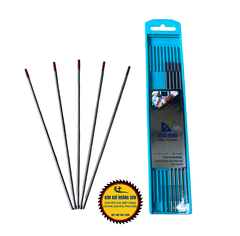 Bộ 10 Kim hàn Tig lạnh đầu hàn đỏ Tungsten kích thước 1.6x150mm - 2.4x150mm chuyên hàn inox sắt thép