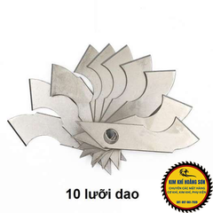 Lưỡi dao cắt mica, alu xanh BSX 1 hộp 10 lưỡi, Dao mỏ quạ cắt mạch in, nhựa chất liệu thép độ bền cao