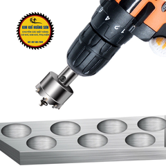 Mũi khoan khoét inox, sắt lỗ tròn ZT đường kính từ 16mm - 35mm, đầu hợp kim TCT sắc bén ít hao mòn