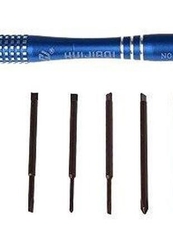 Bộ tua vít đa năng mini HUIJIAQI 6 đầu nhỏ sửa điện thoại, tô vít từ tính mở laptop mắt kính đồng hồ