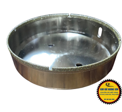 Mũi khoan kính, gạch men, khoan đá lỗ tròn đường kính từ 32mm - 120mm, đầu mũi phủ hạt kim cương sắc bén