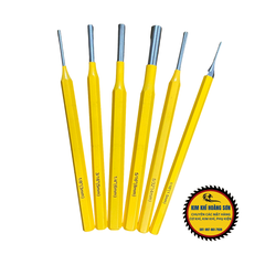 Bộ đột sắt, đục sắt lỗ tròn 6 chi tiết chất liệu thép CR-V cao cấp chuyên dụng trong ngành cơ khí