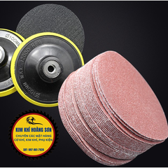 Combo 10 tấm giấy nhám tròn tự dính đường kính 100mm, độ nhám P40-P320, Giấy ráp tròn đánh bóng gỗ, sắt, kim loại