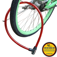 Khoá dây cáp ổ khóa dây chống cắt chống trộm xe đạp xe máy nhà cửa, khóa dài 65cm chắc chắn dễ sử dụng kèm 2 chìa