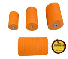 Trục lu cam gắn giấy nhám quả lu mút xốp size 35mm 45mm 55mm lỗ trục 10mm lắp máy cầm tay tiện lợi