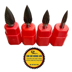 Mũi mài khắc kim loại trục 6mm đường kính đầu mũi từ 6 - 16mm, Mũi doa gỗ, nhựa, nhôm, inox siêu bền