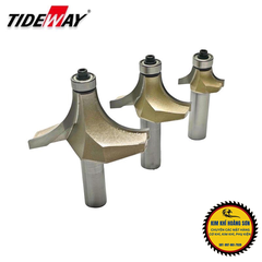 Mũi phay gỗ bo lõm R mũi soi lồi gỗ có bi Tideway cao cấp cốt to 12.7mm lắp máy cầm tay và trục đứng