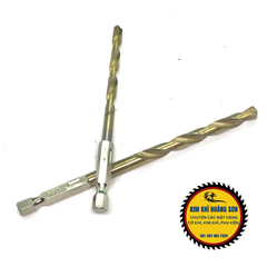 Bộ 10 Mũi Khoan Thép Hss Chuôi Lục Giác Đường Kính Từ 1.5 - 6mm Khoan Kim Loại, Sắt, Nhôm, Gỗ, Nhựa