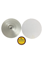 Đế dán chà nhám nhôm, đĩa nhôm, bát nhôm loại 1 tấc đường kính100mm lỗ trục 10mm siêu bền