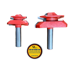 Mũi phay gỗ ghép góc vuông, Mũi soi ghép ván 45 độ chất liệu hợp kim phủ Teflon chịu nhiệt tốt