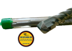 Mũi khoan bê tông 2 cạnh dài 18 - 20mm x 310mm, Mũi khoan xuyên tường Mỹ Nicholson chuôi gài phủ Titanium chịu lực tốt