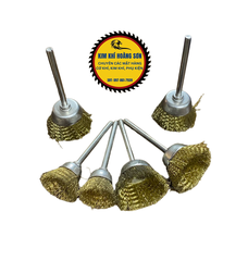 Chổi đánh rỉ sắt, chổi đánh bóng rỉ sét inox chuôi 3mm lắp máy khoan mini cầm tay