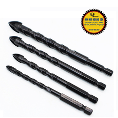 Mũi khoan đa năng chuôi lục giác 6/8/10/12mm, Mũi khoan Lion Tools kính đá gạch men cao cấp 4 cạnh, đầu nhọn độ cứng cao
