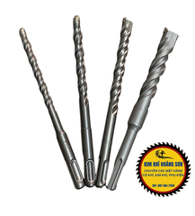 Mũi khoan bê tông tường 2 cạnh dài 6 - 16mm x 160mm, Mũi khoan bê tông 2 chấu Soyi phủ titanium chịu lực tốt