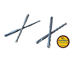 Mũi khoan bê tông tường 4 cạnh kích thước 6 - 12mm x 160mm, Mũi khoan bê tông 4 chấu phủ titanium chịu lực tốt